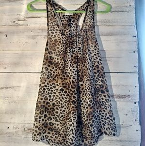 Leapard Print Tank Top